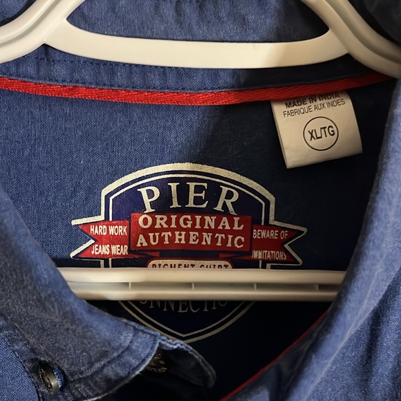 90’s light denim shirt cotton oversized. B7 - Picture 4 of 5